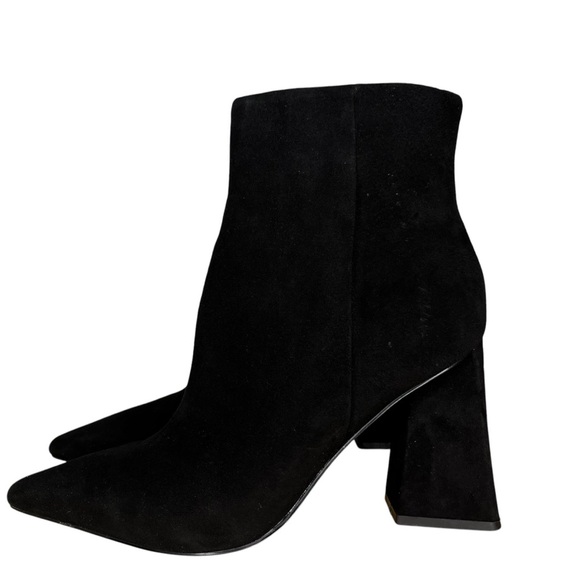 Marc Fisher Kulika Black Suede Pointed Heeled Bootie NWT Size 8.5 - Picture 3 of 12